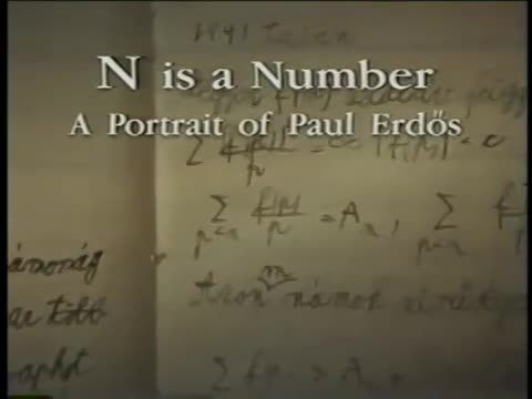 N Is a Number: A Portrait of Paul Erdös